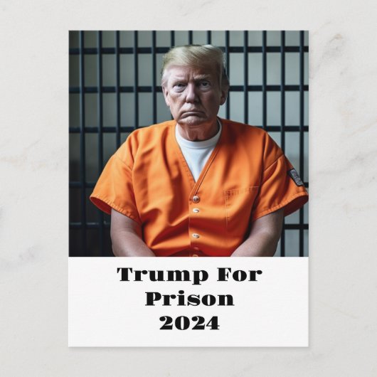 Trump for penrison 2024 briefkaart (Voorkant)