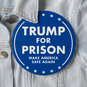 Trump for penrison - maak Amerika weer veilig! Ronde Button 6,0 Cm (In situ)