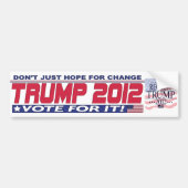 Trump for President 2012 Bumpersticker (Voorkant)