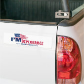 Trump for President 2016 - Deplorabele me Bumpersticker (Op Truck)