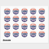 Trump for President 2016  Retro Button Ronde Sticker (Vel)