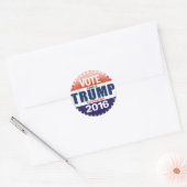 Trump for President 2016  Retro Button Ronde Sticker (Envelop)
