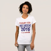 Trump for president 2016 Shirt (Voorkant volledig)