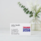 Trump for president 2016 visitekaartje (Staand voorkant)