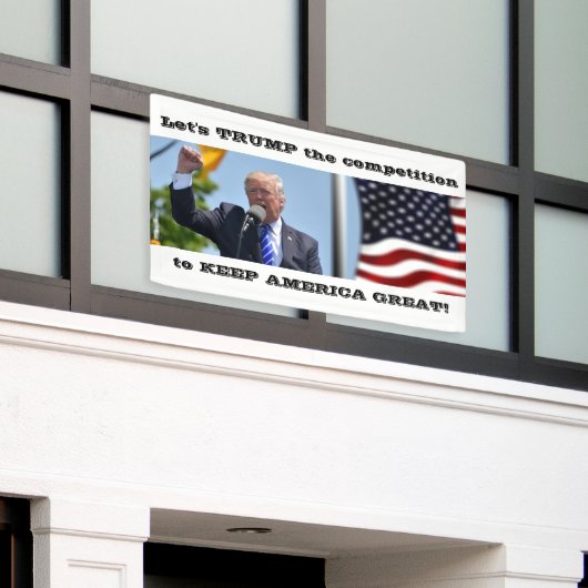 Trump for President 2020 Banner (Buitenkant Gebouw)