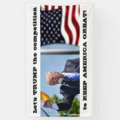Trump for President 2020 Banner (Verticaal)