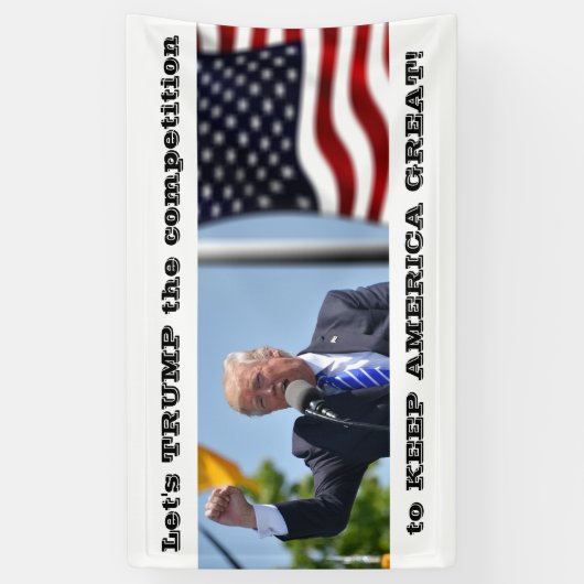Trump for President 2020 Banner (Verticaal)