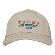 TRUMP FOR PRESIDENT 2020 DISTRESSED CHINO PET