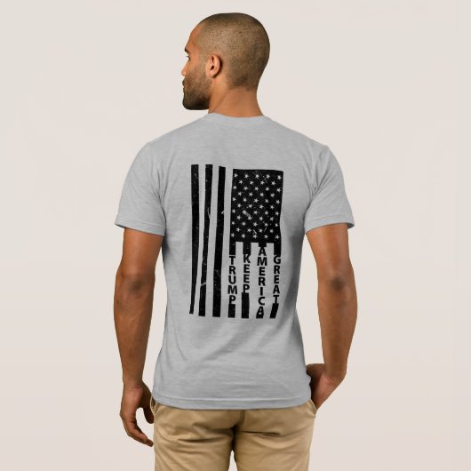 Trump for President 2020 Keep America Great Americ T-shirt (Achterkant volledig)