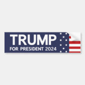 Trump for President 2024 Bumpersticker (Voorkant)