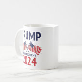 Trump for President 2024 Koffiemok (Voorkant links)