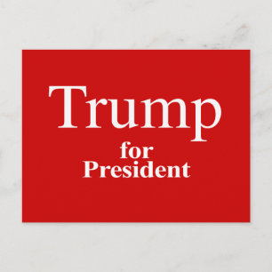 Trump for President Briefkaart