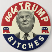 Trump for President Button - Funny Trump Button (Voorkant)