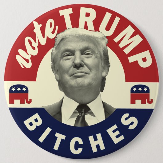 Trump for President Button - Funny Trump Button (Voorkant)