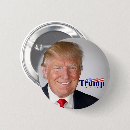 Trump for President in 2016 Ronde Button 5,7 Cm (Voorkant /achterkant)