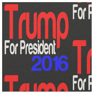 Trump for President Red White and Blue Stof
