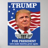 Trump for President Ronald Reagan Poster (Voorkant)