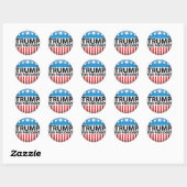 Trump for President Ronde Sticker (Vel)