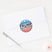 Trump for President Ronde Sticker (Envelop)