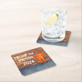 Trump for Prison 2024 Kartonnen Onderzetters (Insitu)