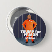 Trump for Prison 2024 Ronde Button 7,6 Cm (Voorkant /achterkant)