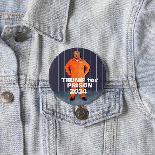 Trump for Prison 2024 Ronde Button 7,6 Cm (In situ)