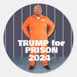 Trump for Prison 2024 Ronde Sticker