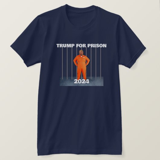 Trump for Prison 2024 T-shirt (Design voorkant)