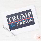 TRUMP FOR PRISON Anti Trump Rechthoekige Sticker (Envelop)