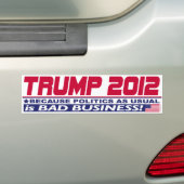 Trump for Real Change 2012 Bumpersticker (Op auto)