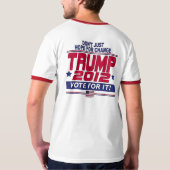 Trump for Real Change 2012 T-shirt (Achterkant volledig)