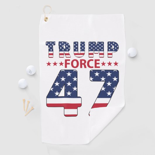 Trump Force 47 Golfhanddoek (Insitu)