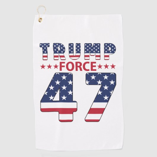 Trump Force 47 Golfhanddoek (Voorkant)