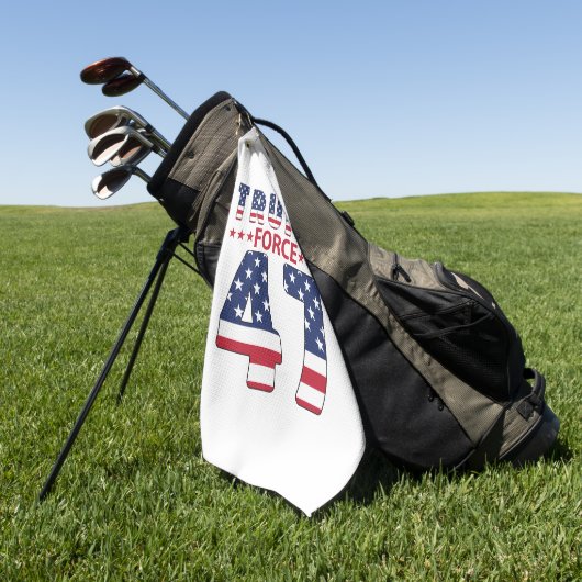 Trump Force 47 Golfhanddoek (Groen)