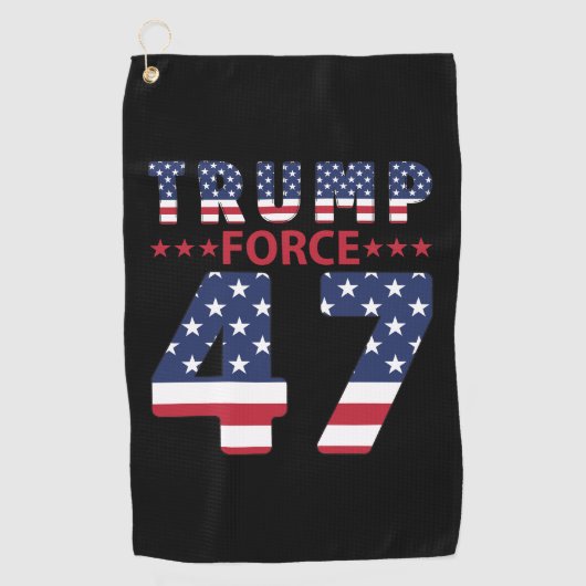 Trump Force 47 Golfhanddoek (Voorkant)