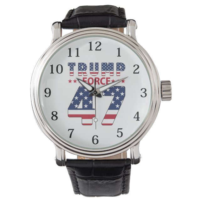 Trump Force 47 Horloge (Voorkant)