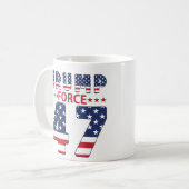 Trump Force 47 Koffiemok (Voorkant links)