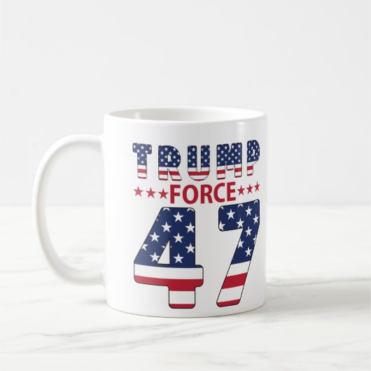 Trump Force 47 Koffiemok (Links)