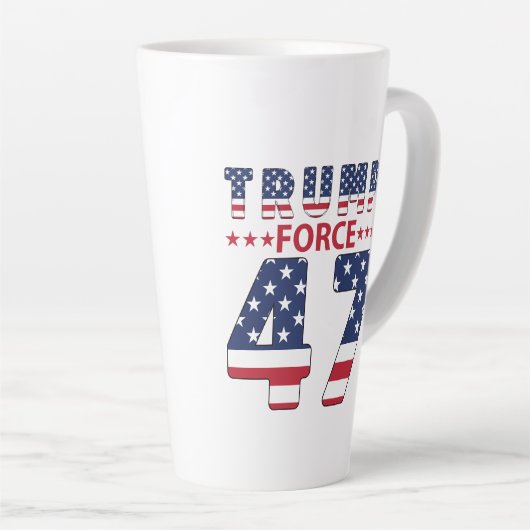Trump Force 47 Latte Mok (Rechterhoek)