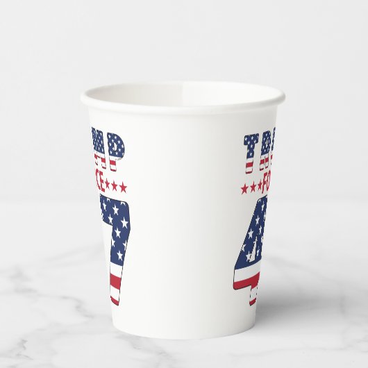 Trump Force 47 Papieren Bekers (Links)