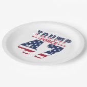 Trump Force 47 Papieren Bordje (Gekanteld)