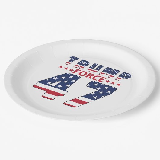 Trump Force 47 Papieren Bordje (Gekanteld)