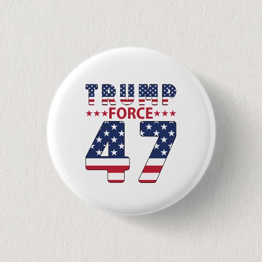 Trump Force 47 Ronde Button 3,2 Cm (Voorkant)