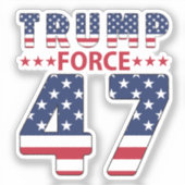 Trump Force 47 Sticker (Voorkant)