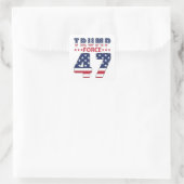 Trump Force 47 Vierkante Sticker (Tas)