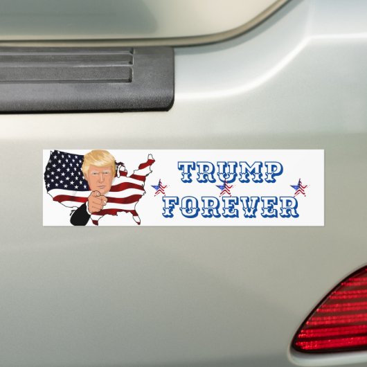 Trump Forever Bumpersticker (Op auto)