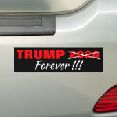 TRUMP FOREVER!! Bumpersticker 2020 (Op auto)