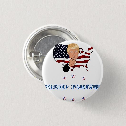 Trump Forever Ronde Button 3,2 Cm (Voorkant /achterkant)