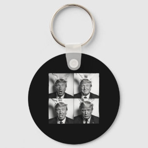 Trump Fotohokje in Bunny Pasen Oren Funny Usa Me Sleutelhanger