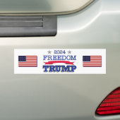 TRUMP FREEDOM 2024 BUMPERSTICKER (Op auto)